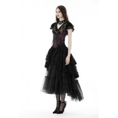 画像9: Punk layered frilly high low skirt / スカート【DARK IN LOVE】 (9)