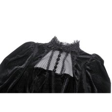 画像11: Gothic Velvet Lace Long-Sleeve Dress / ワンピース【DARK IN LOVE】 (11)