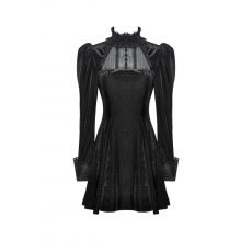 画像2: Gothic Velvet Lace Long-Sleeve Dress / ワンピース【DARK IN LOVE】 (2)