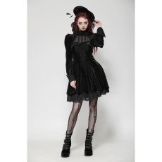 画像8: Gothic Velvet Lace Long-Sleeve Dress / ワンピース【DARK IN LOVE】 (8)