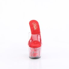 画像3: [取り寄せ]ADORE-701FL / Red / ミュール / クリアローズサンダル【Pleaser】 (3)
