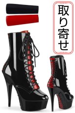 画像1: [取り寄せ]DELIGHT-1020FH / ヒールショートブーツ【Pleaser】 (1)