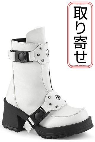 DEMONIA 6連バックルストラップミドルブーツ DEMONIA 6連バックルストラップミドルブーツ