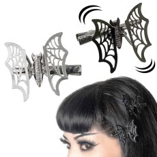 画像1: Bat Spring Web Wing Clip / ヘアクリップ【KREEPSVILLE 666】 (1)
