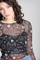 画像3: Hello Goodbye Mesh Top / トップス【HELL BUNNY】 (3)