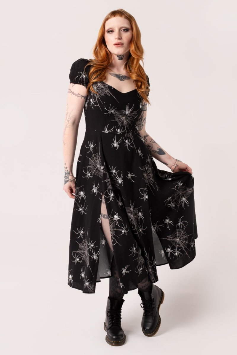 画像1: Grungy Spider Dress / ワンピース【HELL BUNNY】 (1)