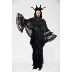 画像5: Gothic Elegant Vintage Lace Oversized Sleeves Cape / ボレロ【DARK IN LOVE】 (5)