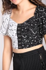 画像3: 🔥SALE🔥Safety Pin Crop Top / トップス【HELL BUNNY】 (3)