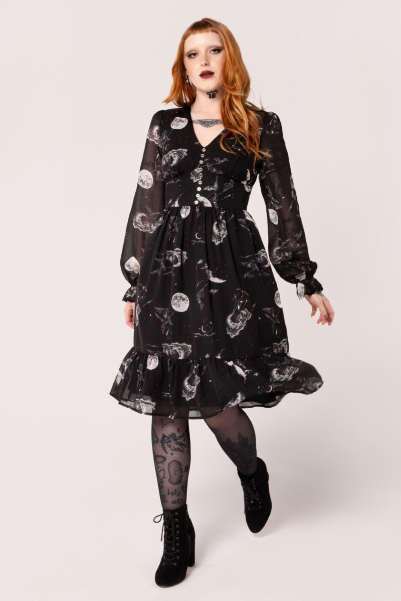画像1: Over The Moon Dress / ワンピース【HELL BUNNY】 (1)
