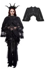 画像1: Gothic Elegant Vintage Lace Oversized Sleeves Cape / ボレロ【DARK IN LOVE】 (1)