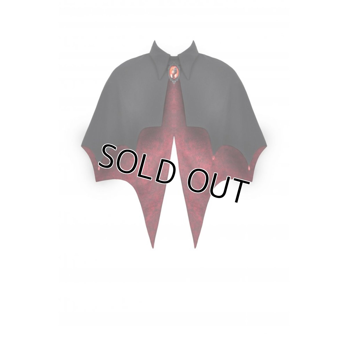 画像2: Gothic vampire shadow bat-shaped capelet / ボレロ【DARK IN LOVE】 (2)