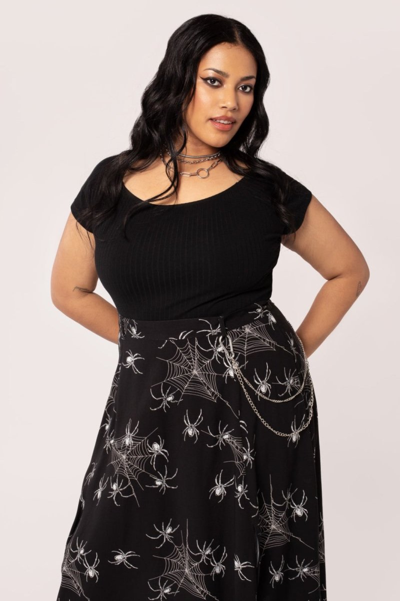 画像5: Grungy Spider Skirt / スカート【HELL BUNNY】 (5)