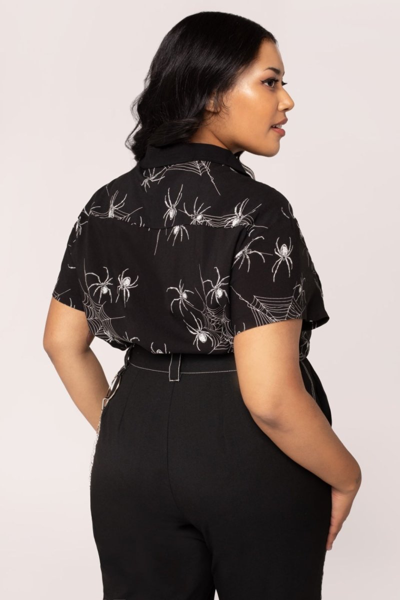 画像6: Grungy Spider Shirt / トップス【HELL BUNNY】 (6)