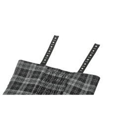画像12: Punk Grey Plaid Metal Studded Dress / ワンピース【DARK IN LOVE】 (12)