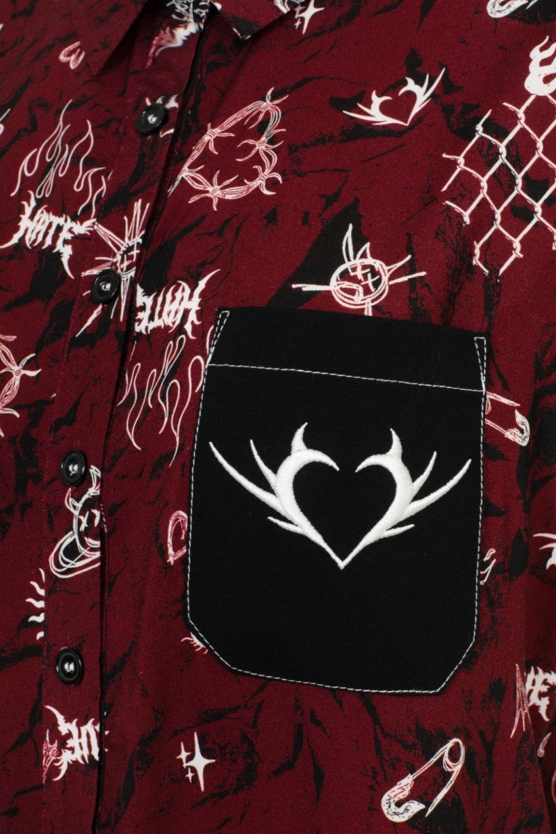 画像9: ✨期間限定予約✨Doomed Shirt / トップス【HELL BUNNY】 (9)