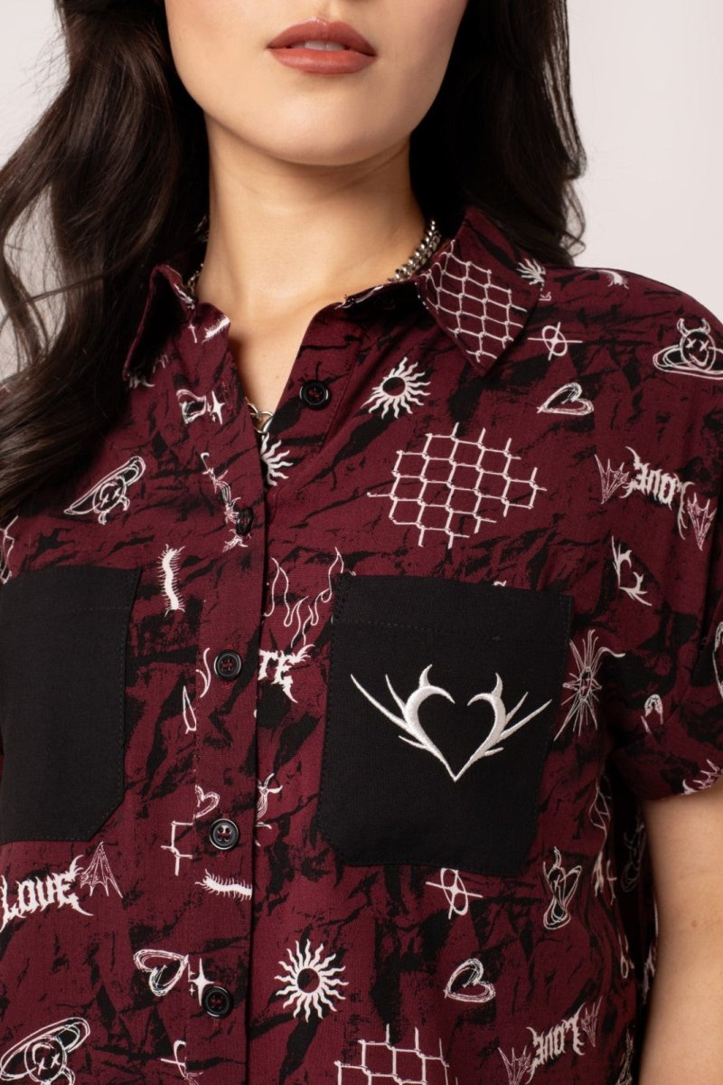 画像2: ✨期間限定予約✨Doomed Shirt / トップス【HELL BUNNY】 (2)