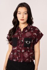 画像1: Doomed Shirt / トップス【HELL BUNNY】 (1)