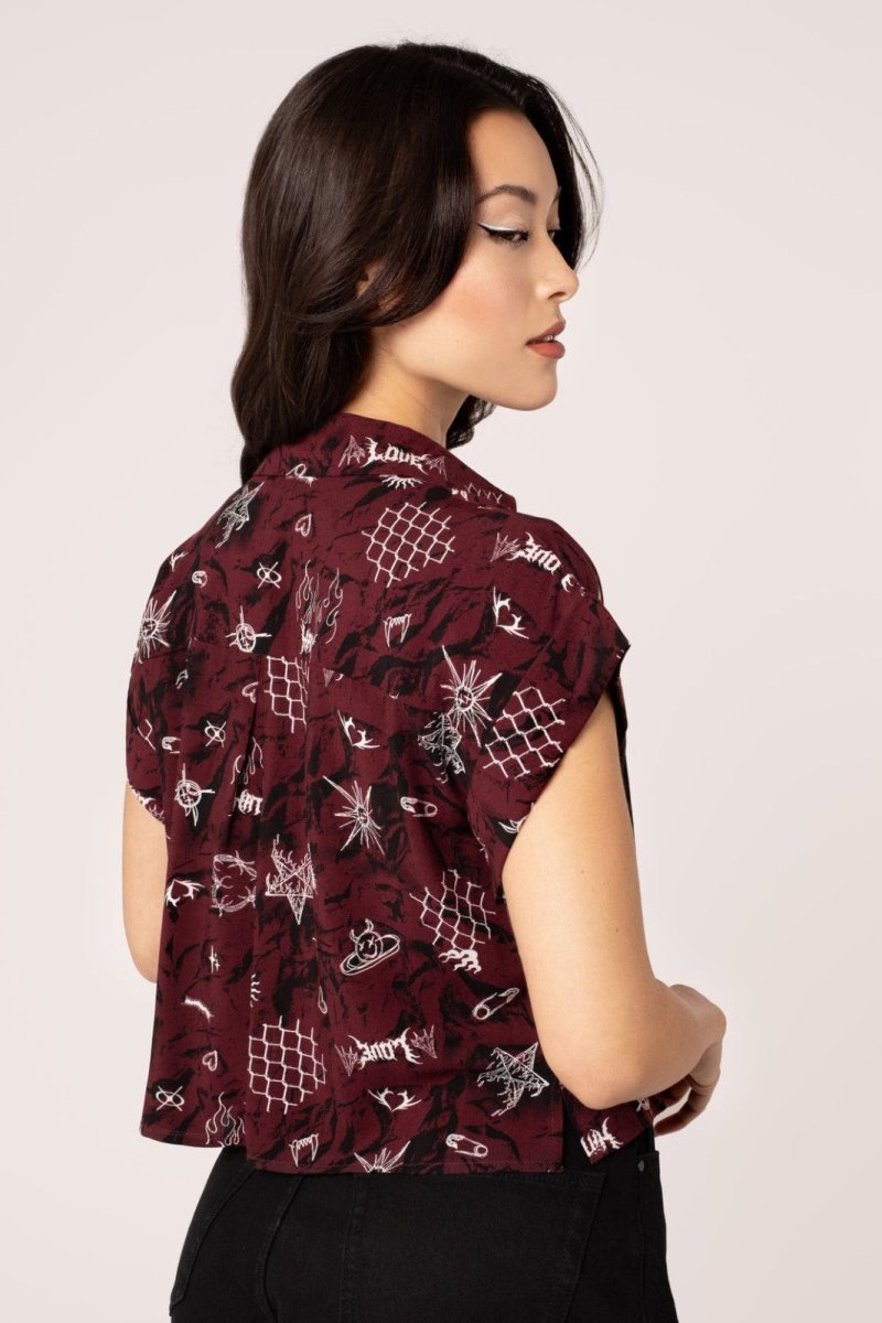 画像3: ✨期間限定予約✨Doomed Shirt / トップス【HELL BUNNY】 (3)