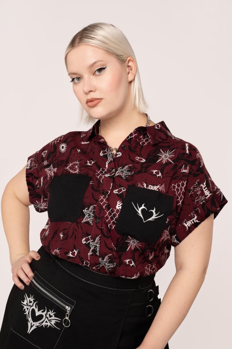 画像4: ✨期間限定予約✨Doomed Shirt / トップス【HELL BUNNY】 (4)