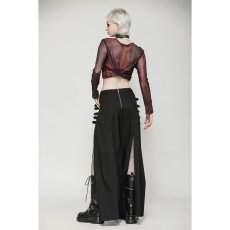 画像9: Punk Black Slit Metal Long Skirt / スカート【DARK IN LOVE】 (9)