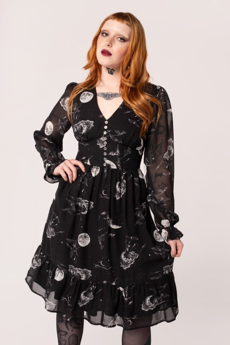 画像2: Over The Moon Dress / ワンピース【HELL BUNNY】 (2)