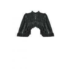画像2: Gothic Elegant Vintage Lace Oversized Sleeves Cape / ボレロ【DARK IN LOVE】 (2)