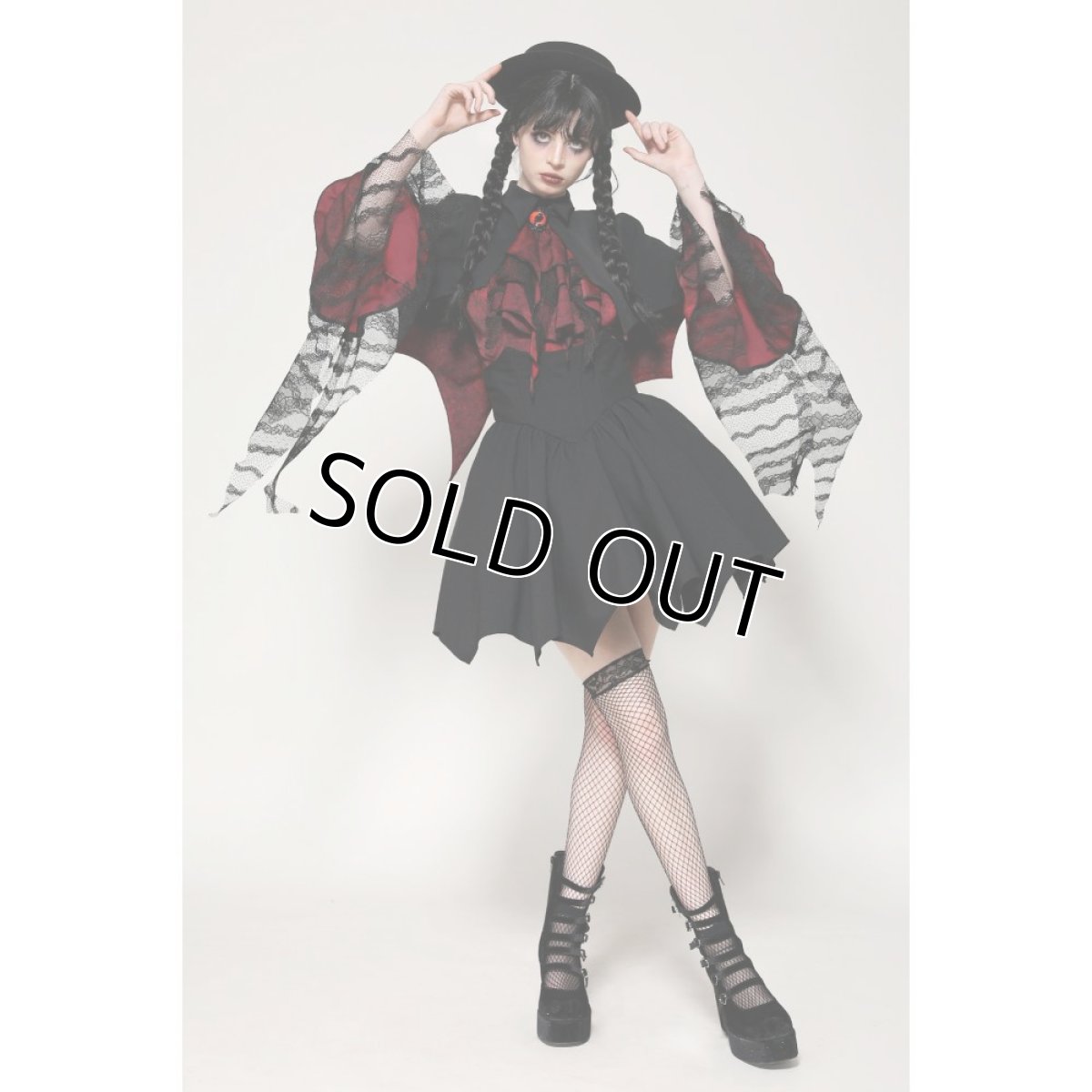 画像7: Gothic vampire shadow bat-shaped capelet / ボレロ【DARK IN LOVE】 (7)
