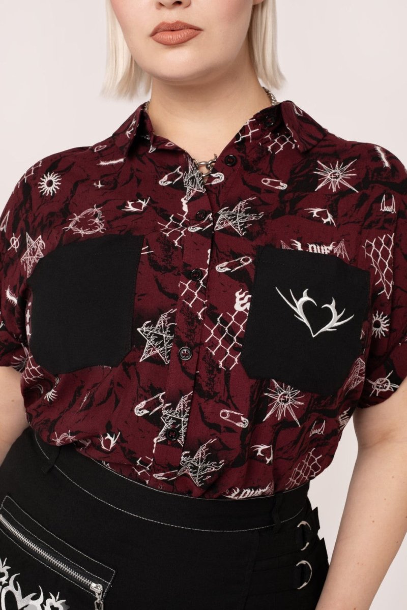 画像5: ✨期間限定予約✨Doomed Shirt / トップス【HELL BUNNY】 (5)