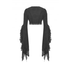 画像3: Gothic retro girdling waist bell-sleeves cape / ケープ【DARK IN LOVE】 (3)