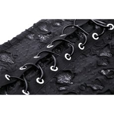 画像10: Punk torn hole lace up top / トップス【DARK IN LOVE】 (10)