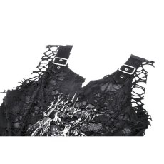 画像11: Black Distressed Graphic Tank Top / トップス【DARK IN LOVE】 (11)