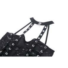 画像9: Punk torn hole lace up top / トップス【DARK IN LOVE】 (9)