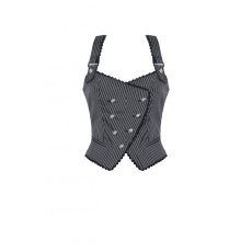 画像2: Dark Striped Academic Vest / ベスト【DARK IN LOVE】 (2)