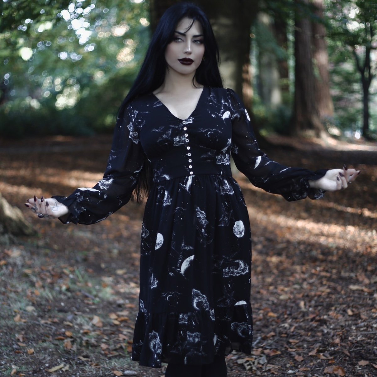 画像12: Over The Moon Dress / ワンピース【HELL BUNNY】 (12)