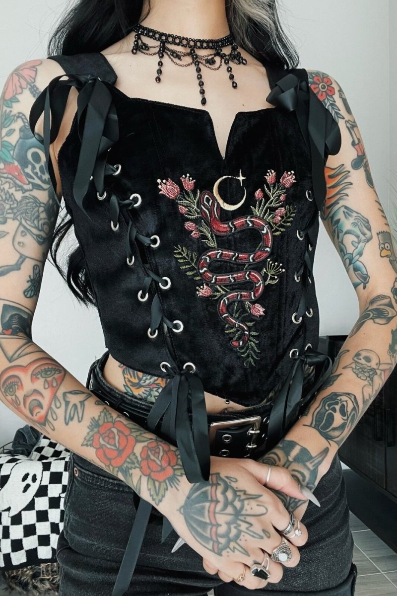 画像2: ENCHANTED ENCOUNTERS / コルセットトップス【Restyle】 (2)