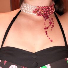 画像15: VAMPIRE BLOOD PEARL CHOKER / チョーカー (15)