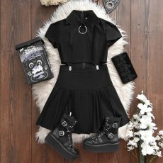 画像5: Darita Suspender Dress / BLACK / ワンピース【KILL STAR】 (5)