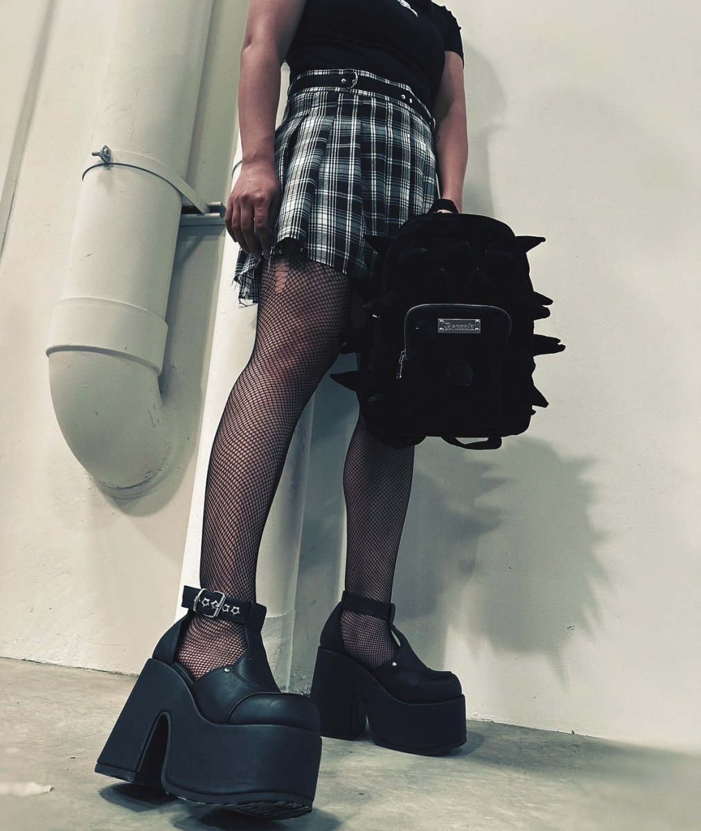 画像14: [取り寄せ]CAMEL-103 / レザー / 厚底ブーツサンダル【DEMONIA】 (14)