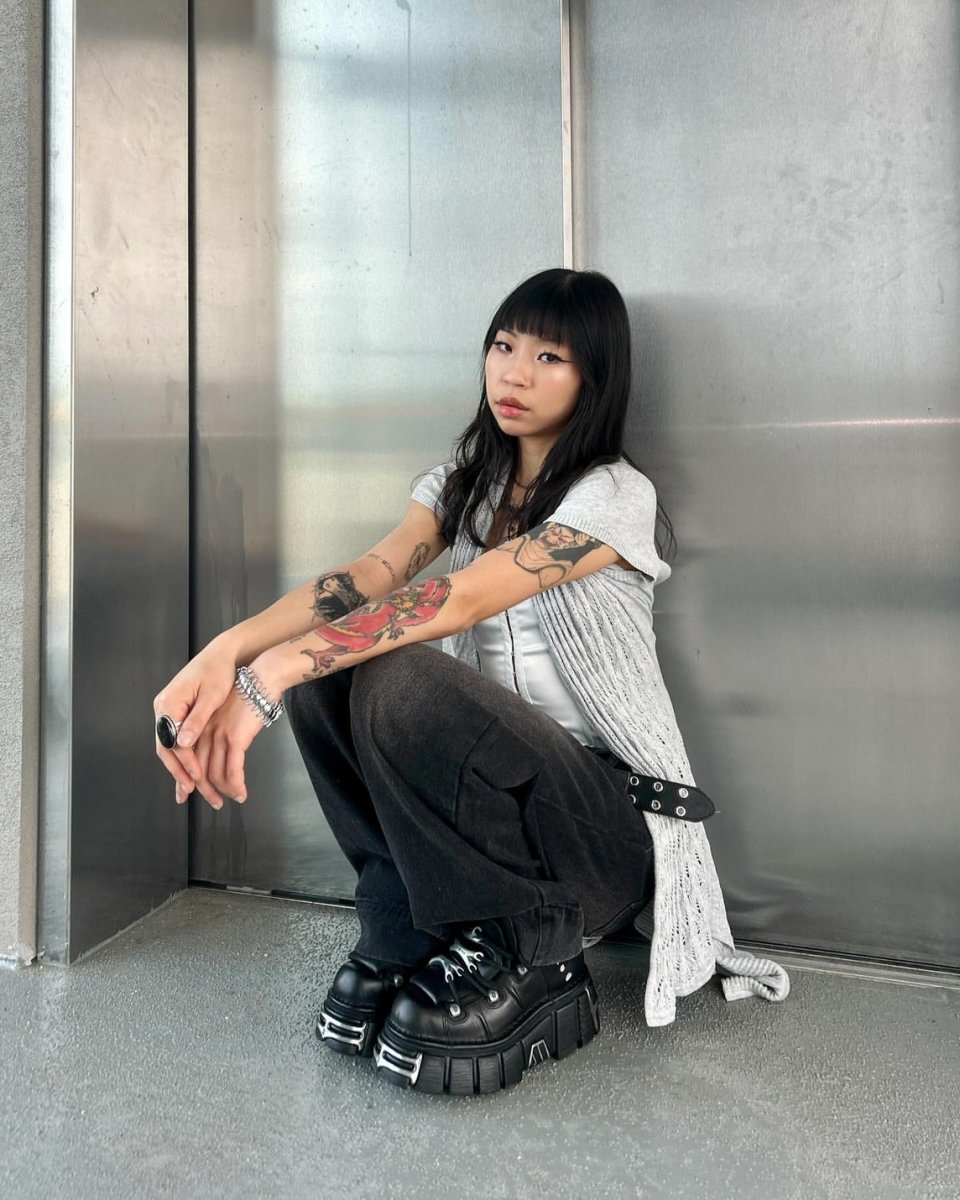 画像50:  [取り寄せ]M-106-S112 / プレート / 厚底スニーカー / 本革【NEW ROCK】 (50)