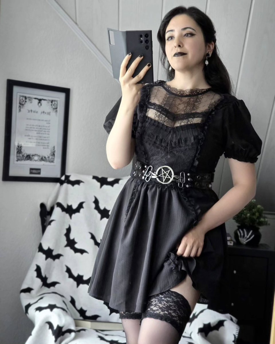画像4: Gothic lolita tulle chest doll dress / ワンピース【DARK IN LOVE】 (4)