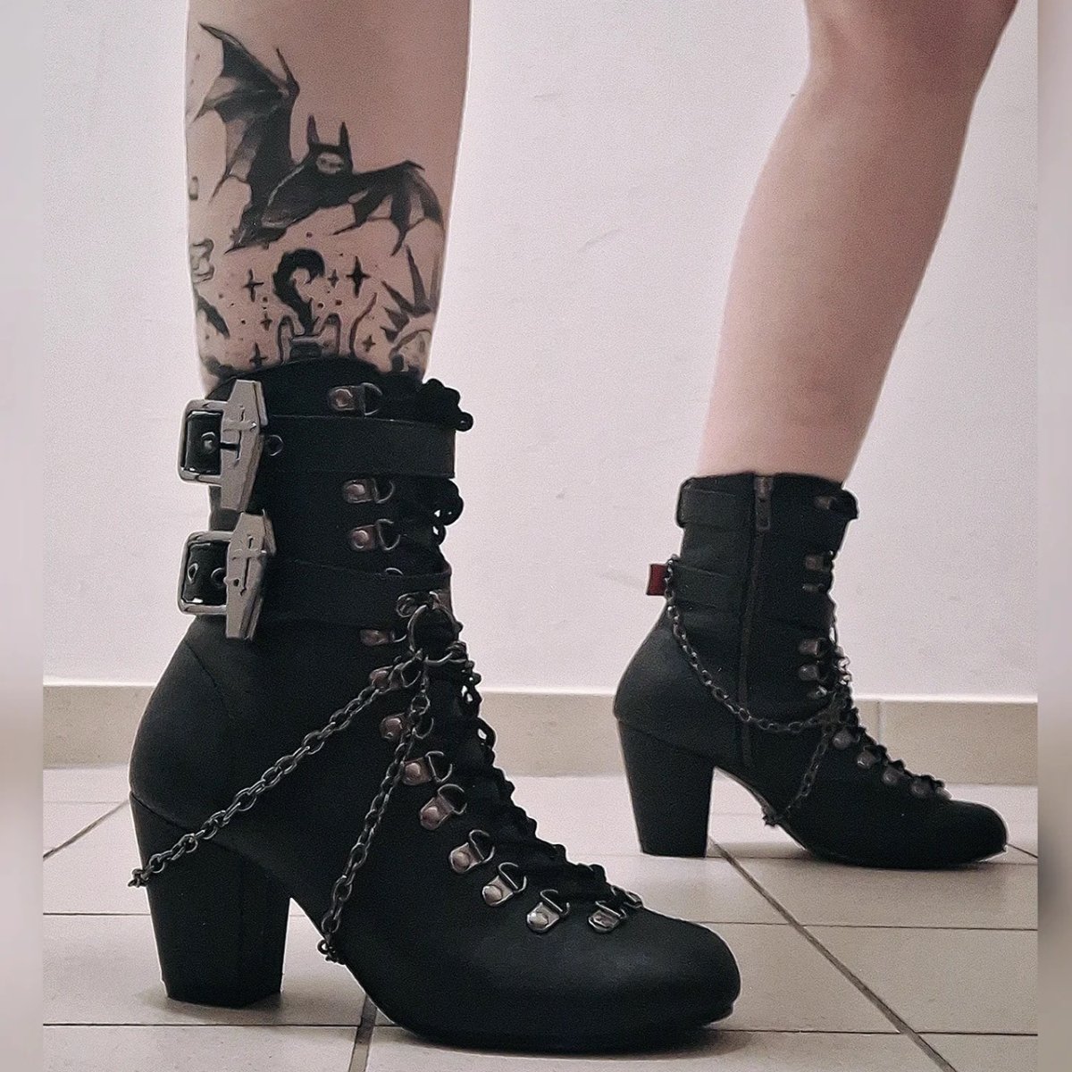 画像10: [取り寄せ]VIVIKA-128 / バックルヒールブーツ【DEMONIA】 (10)