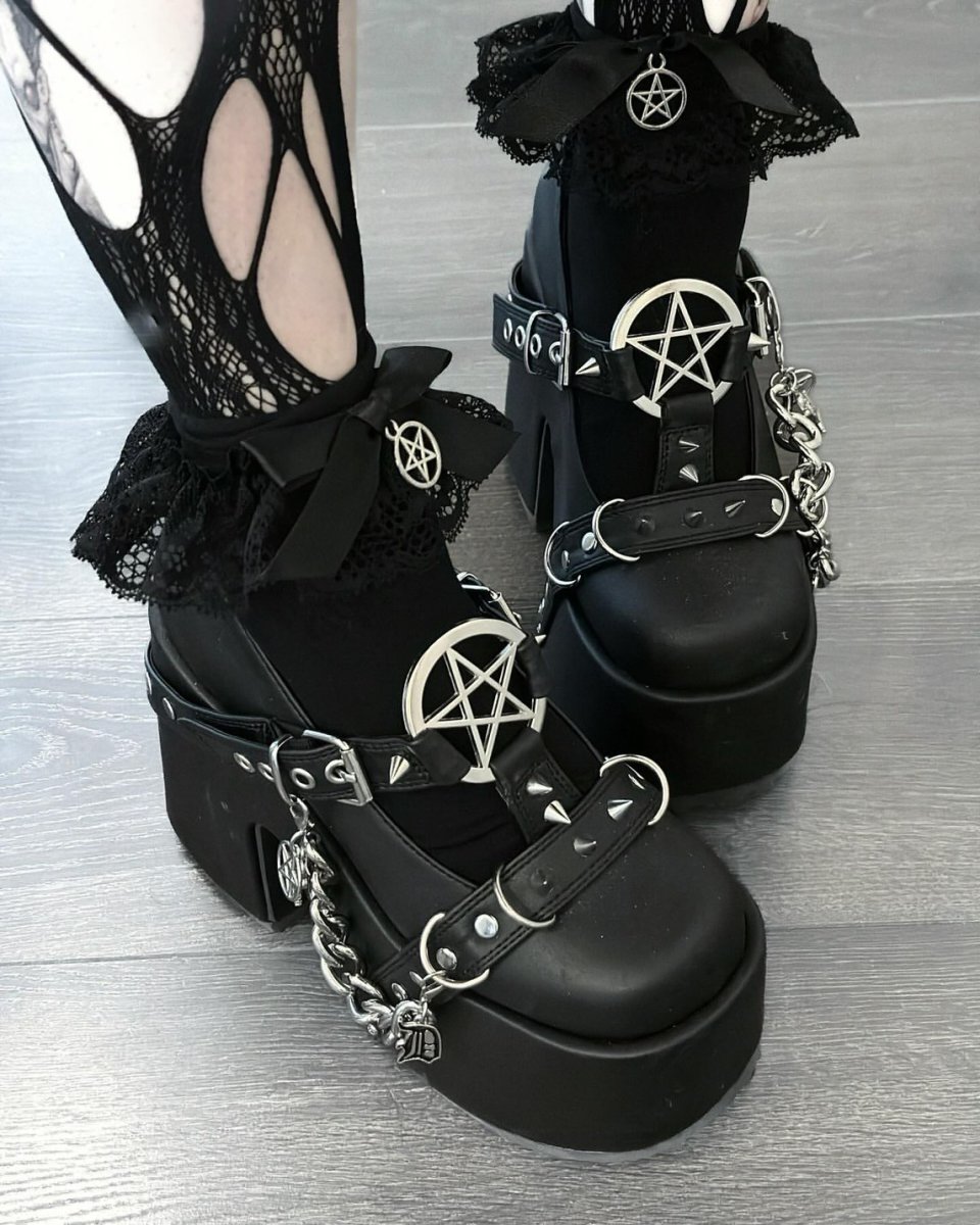 画像7: [取り寄せ]CAMEL-33 / 厚底パンプス【DEMONIA】 (7)