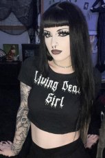 画像1: Living Dead Girl / クロップ丈 / Ｔシャツ【VampireFreaks】 (1)