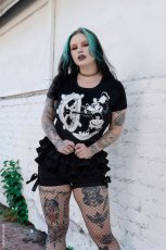 画像6: Steamboat Willie Mickey Zombie / クロップ丈 / Ｔシャツ【VampireFreaks】 (6)