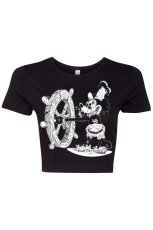画像2: Steamboat Willie Mickey Zombie / クロップ丈 / Ｔシャツ【VampireFreaks】 (2)