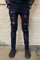 画像4: Annihilate Safety Pin Studded Pants / パンツ【VampireFreaks】 (4)