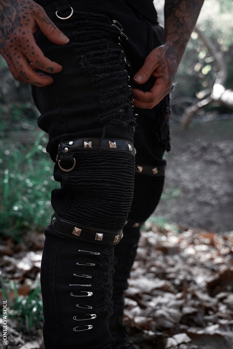 画像24: Annihilate Safety Pin Studded Pants / パンツ【VampireFreaks】 (24)