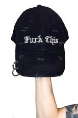 画像11: Fuck This Pierced Baseball Cap / Fuck This / キャップ【VampireFreaks】 (11)
