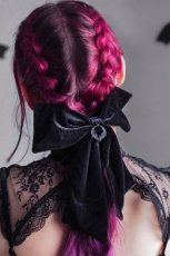 画像1: TABINKA HAIR BOW / BLACK / ヘアゴム【KILL STAR】 (1)