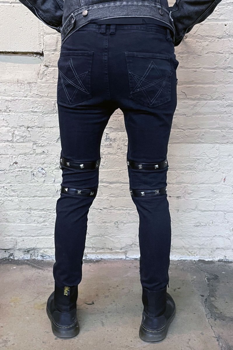 画像6: Annihilate Safety Pin Studded Pants / パンツ【VampireFreaks】 (6)